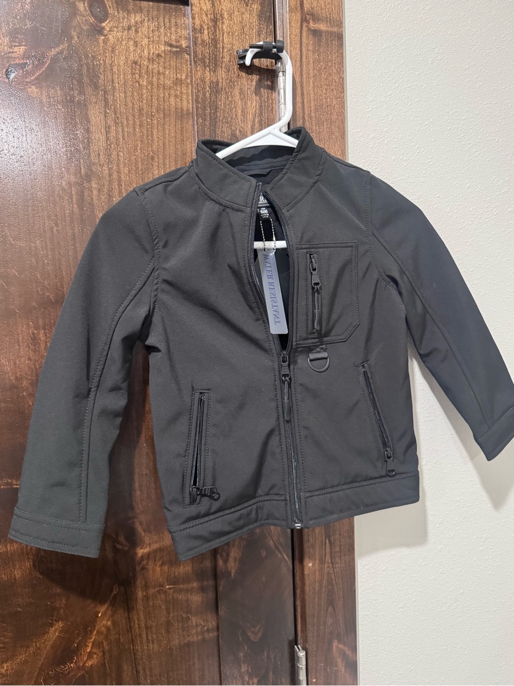 Urban Republic Kids Soft Shell Jacket | Black Zip-Up Coat | Size 4T